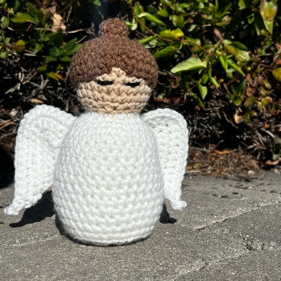 Hand Crocheted Hope the Everlasting Angel Plushie Stuffed Animal! - Picture 4 of 14